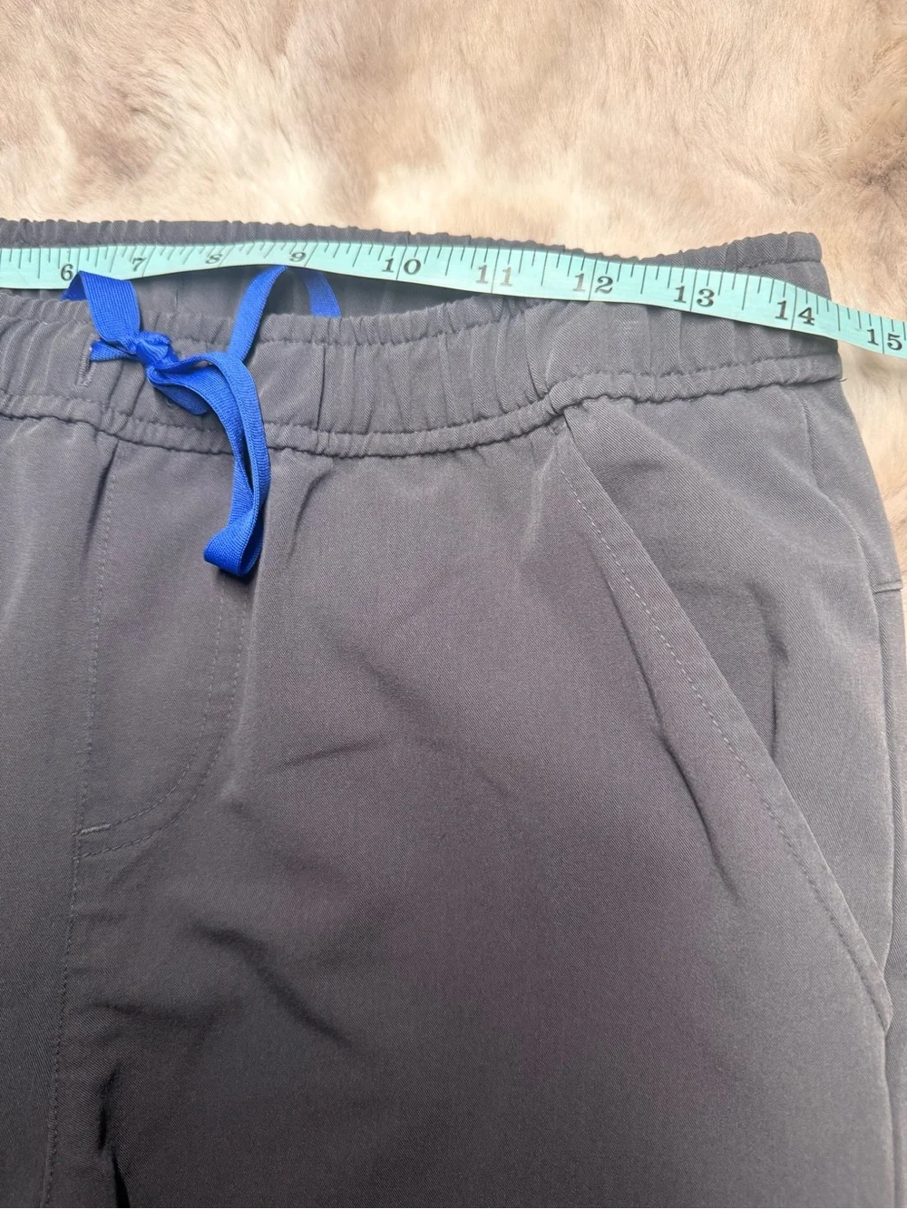 FIGS Jogger Scrub Pants Tansen Graphite Gray Blue Drawstring Mens Small S 32